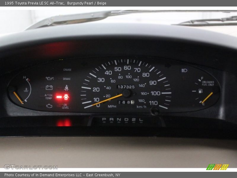  1995 Previa LE SC All-Trac LE SC All-Trac Gauges