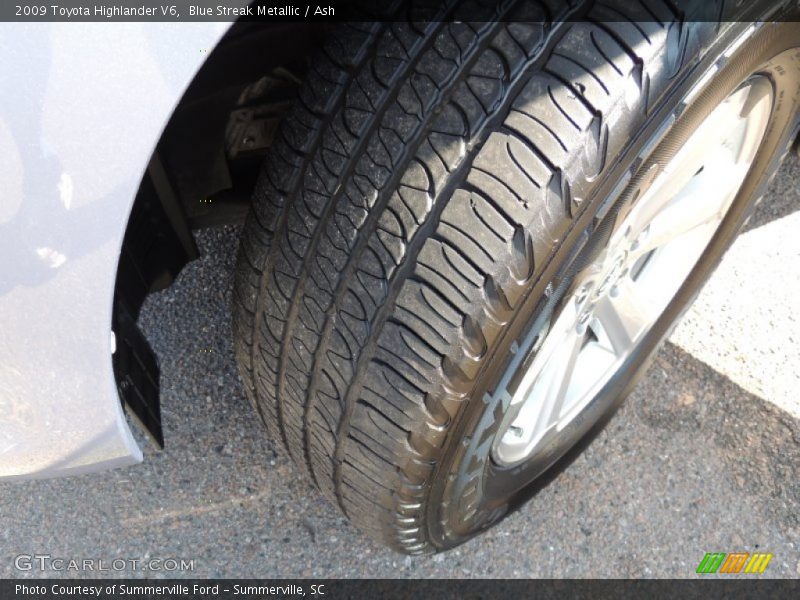 Blue Streak Metallic / Ash 2009 Toyota Highlander V6