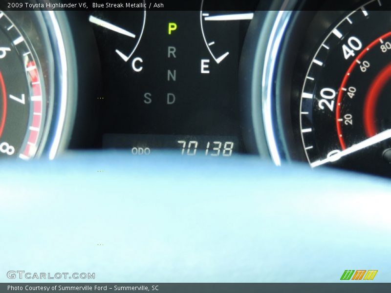 Blue Streak Metallic / Ash 2009 Toyota Highlander V6