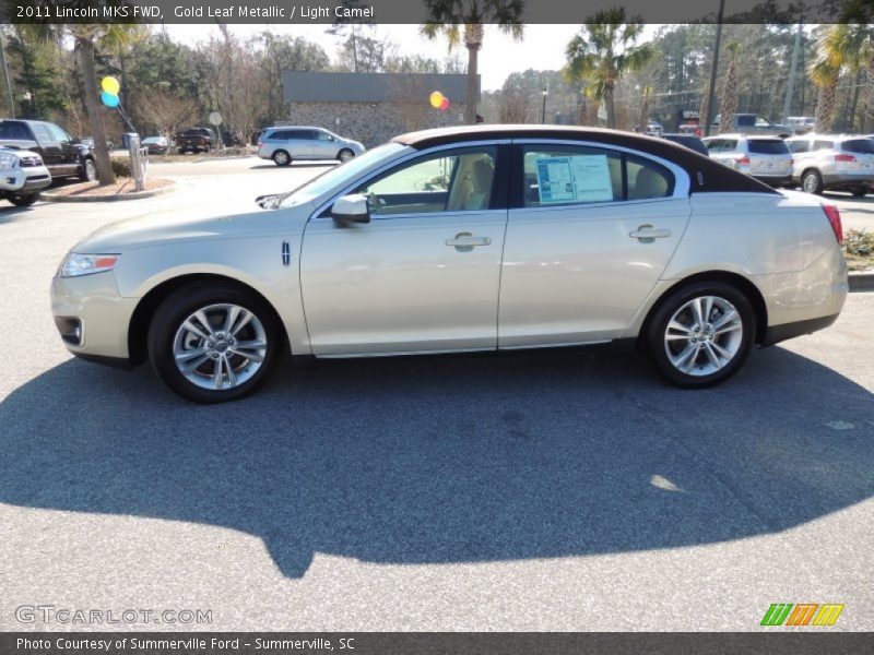 Gold Leaf Metallic / Light Camel 2011 Lincoln MKS FWD