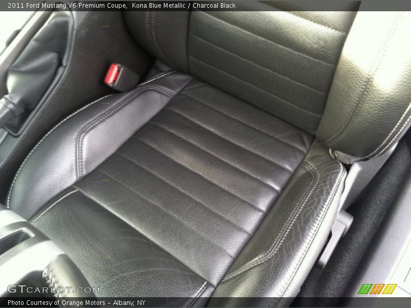 Kona Blue Metallic / Charcoal Black 2011 Ford Mustang V6 Premium Coupe
