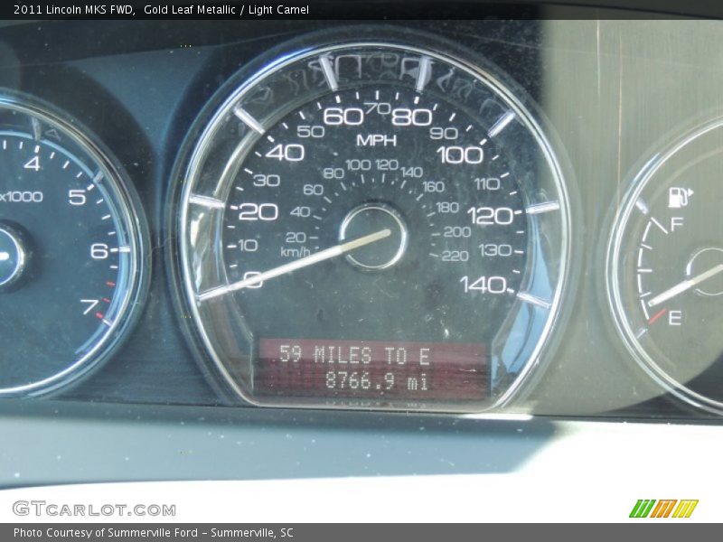 Gold Leaf Metallic / Light Camel 2011 Lincoln MKS FWD