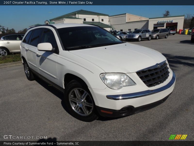 Stone White / Pastel Slate Gray 2007 Chrysler Pacifica Touring