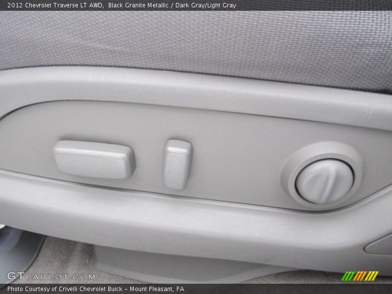 Black Granite Metallic / Dark Gray/Light Gray 2012 Chevrolet Traverse LT AWD
