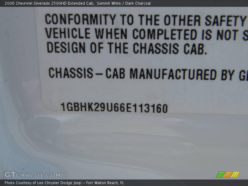 Summit White / Dark Charcoal 2006 Chevrolet Silverado 2500HD Extended Cab