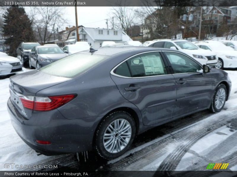 Nebula Gray Pearl / Black 2013 Lexus ES 350