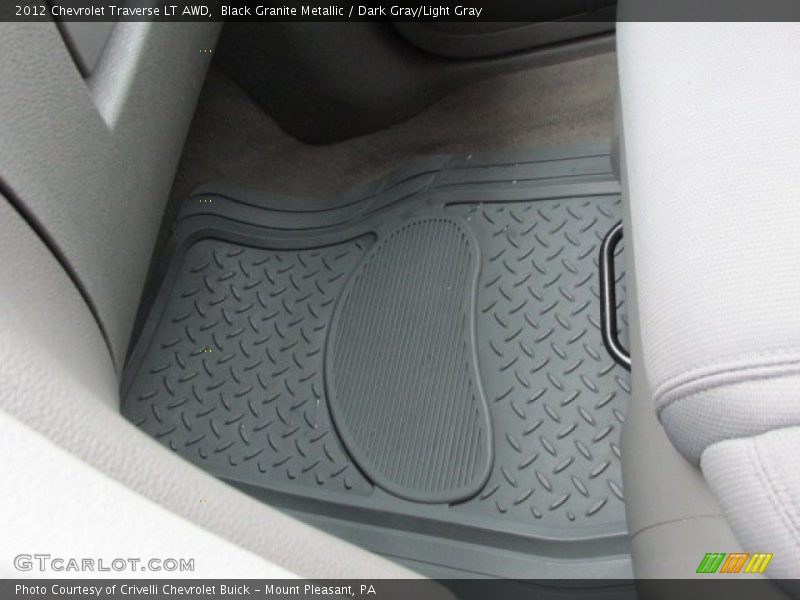 Black Granite Metallic / Dark Gray/Light Gray 2012 Chevrolet Traverse LT AWD