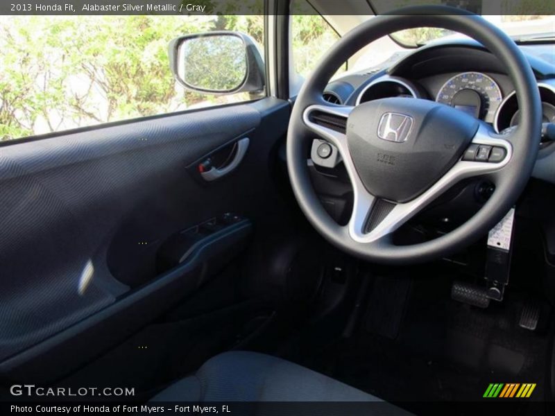 Alabaster Silver Metallic / Gray 2013 Honda Fit