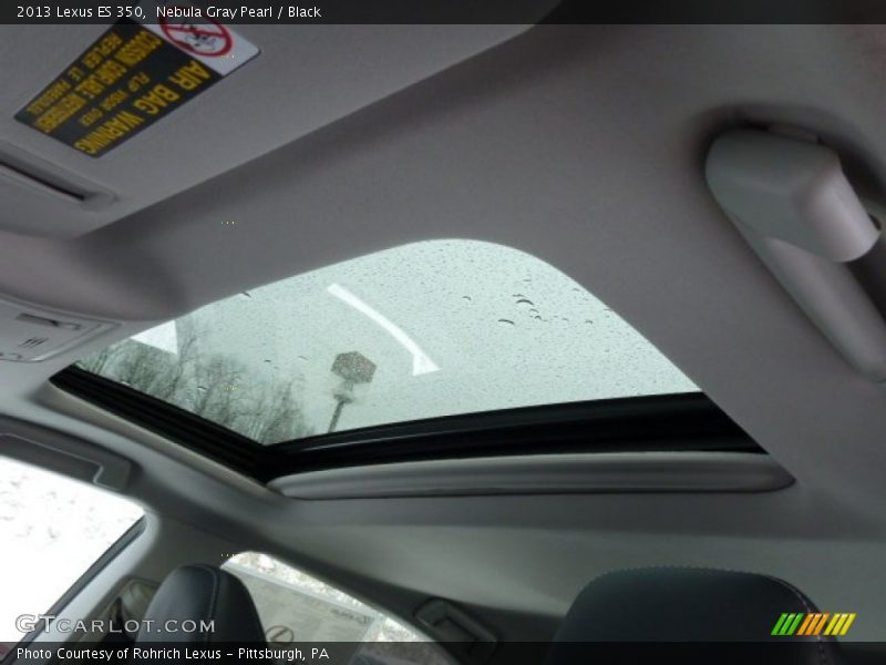 Nebula Gray Pearl / Black 2013 Lexus ES 350