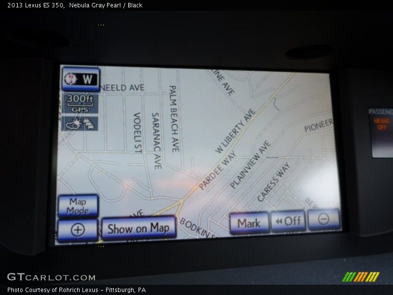 Nebula Gray Pearl / Black 2013 Lexus ES 350