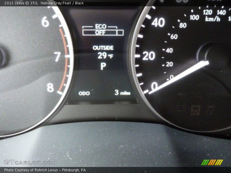 Nebula Gray Pearl / Black 2013 Lexus ES 350