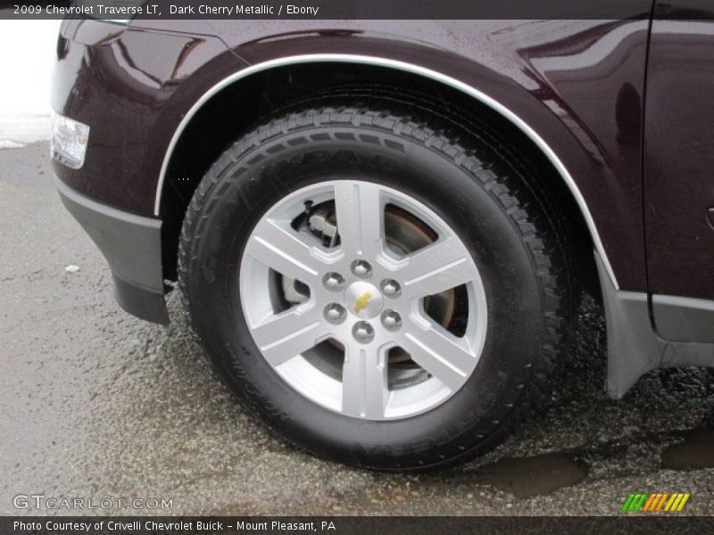 Dark Cherry Metallic / Ebony 2009 Chevrolet Traverse LT