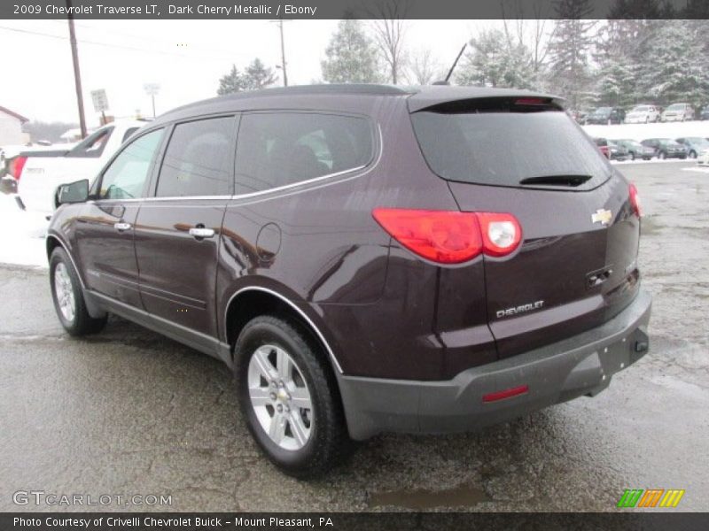 Dark Cherry Metallic / Ebony 2009 Chevrolet Traverse LT