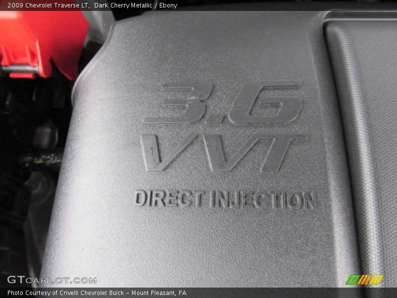 Dark Cherry Metallic / Ebony 2009 Chevrolet Traverse LT