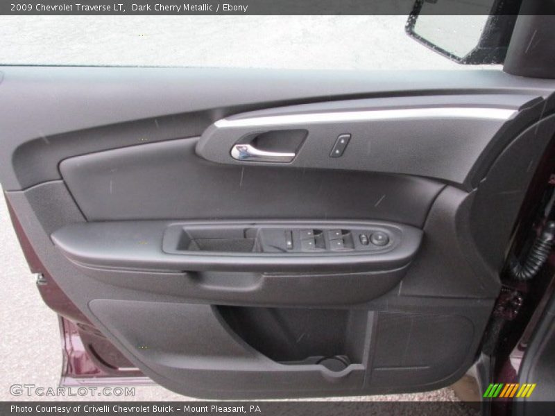 Dark Cherry Metallic / Ebony 2009 Chevrolet Traverse LT