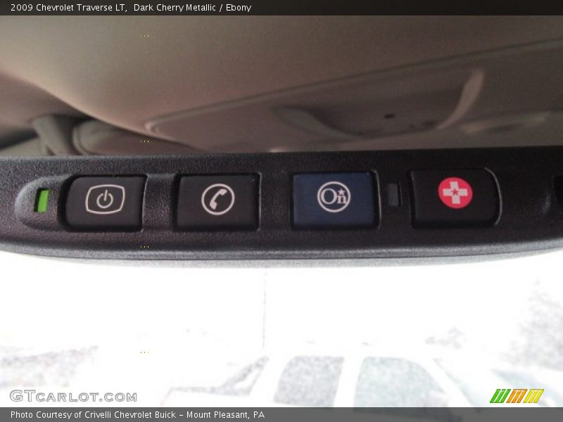 Dark Cherry Metallic / Ebony 2009 Chevrolet Traverse LT