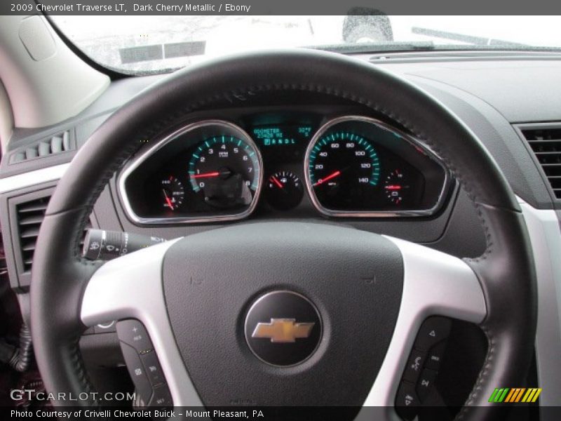 Dark Cherry Metallic / Ebony 2009 Chevrolet Traverse LT