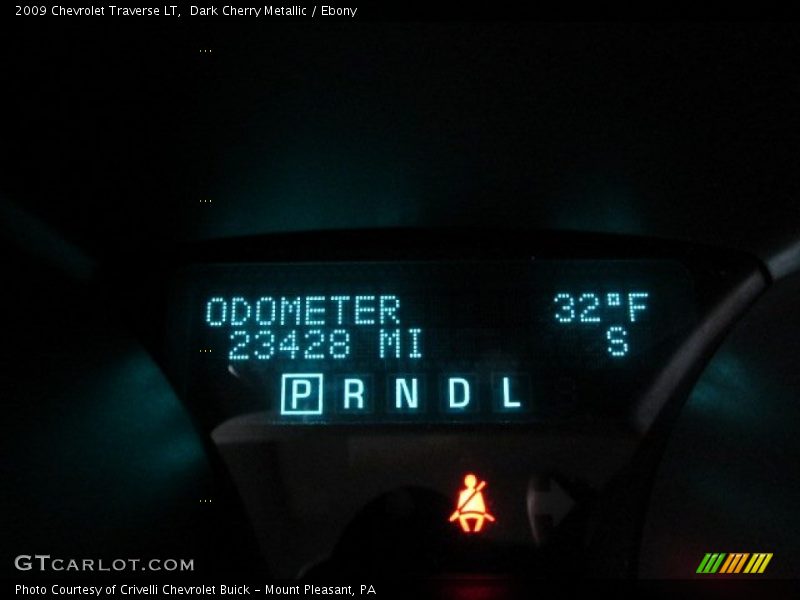 Dark Cherry Metallic / Ebony 2009 Chevrolet Traverse LT