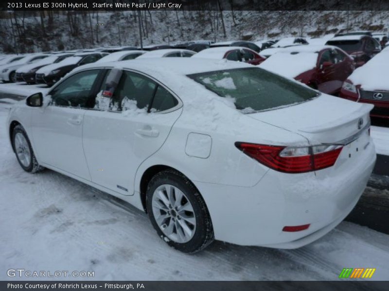 Starfire White Pearl / Light Gray 2013 Lexus ES 300h Hybrid