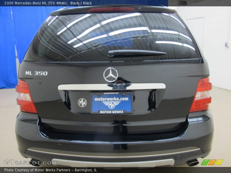 Black / Black 2006 Mercedes-Benz ML 350 4Matic