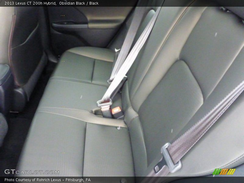 Rear Seat of 2013 CT 200h Hybrid