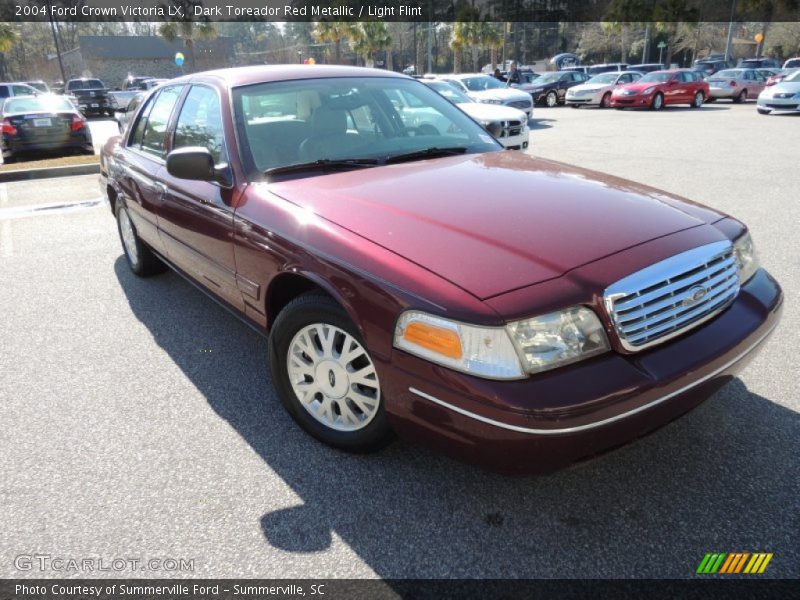 Dark Toreador Red Metallic / Light Flint 2004 Ford Crown Victoria LX