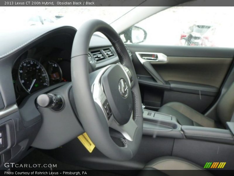 Obsidian Black / Black 2013 Lexus CT 200h Hybrid