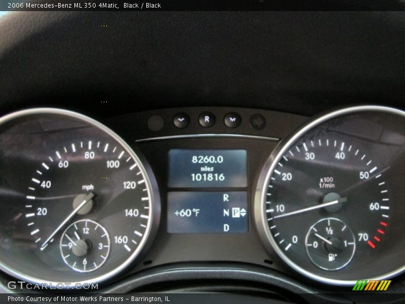 Black / Black 2006 Mercedes-Benz ML 350 4Matic