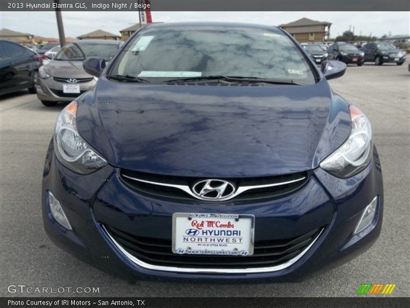 Indigo Night / Beige 2013 Hyundai Elantra GLS