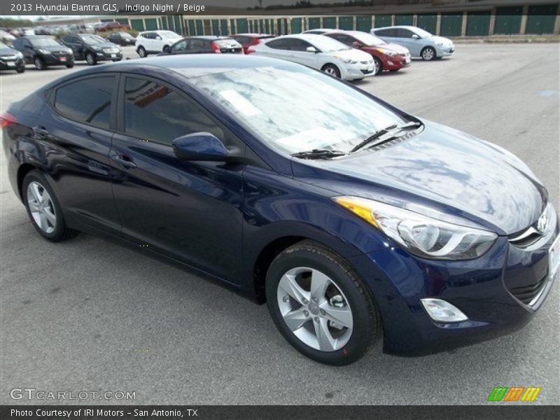 Indigo Night / Beige 2013 Hyundai Elantra GLS
