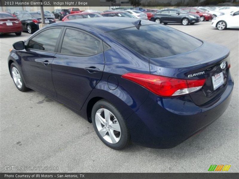 Indigo Night / Beige 2013 Hyundai Elantra GLS