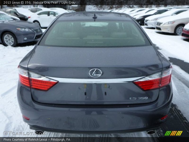 Nebula Gray Pearl / Light Gray 2013 Lexus ES 350