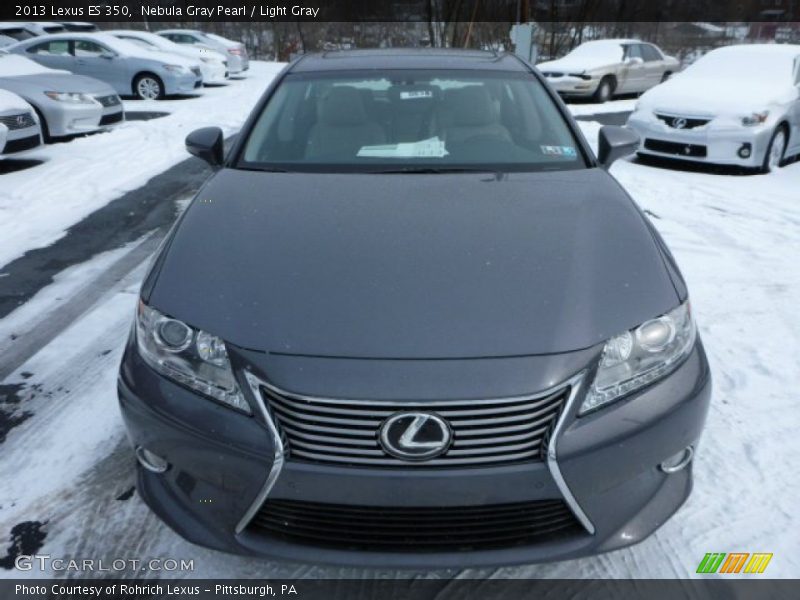 Nebula Gray Pearl / Light Gray 2013 Lexus ES 350