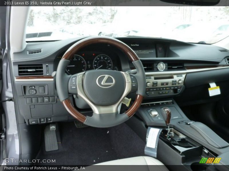 Nebula Gray Pearl / Light Gray 2013 Lexus ES 350