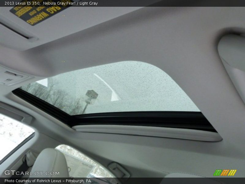 Nebula Gray Pearl / Light Gray 2013 Lexus ES 350