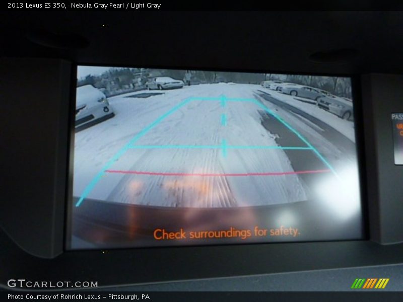 Nebula Gray Pearl / Light Gray 2013 Lexus ES 350