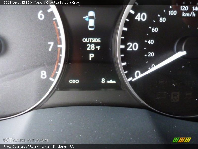 Nebula Gray Pearl / Light Gray 2013 Lexus ES 350
