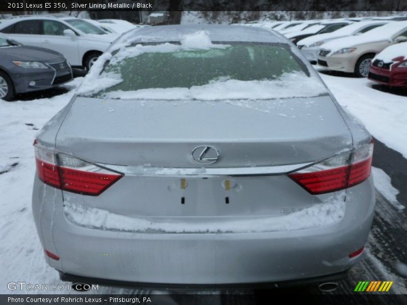 Silver Lining Metallic / Black 2013 Lexus ES 350
