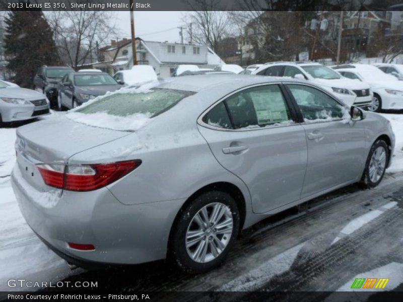 Silver Lining Metallic / Black 2013 Lexus ES 350