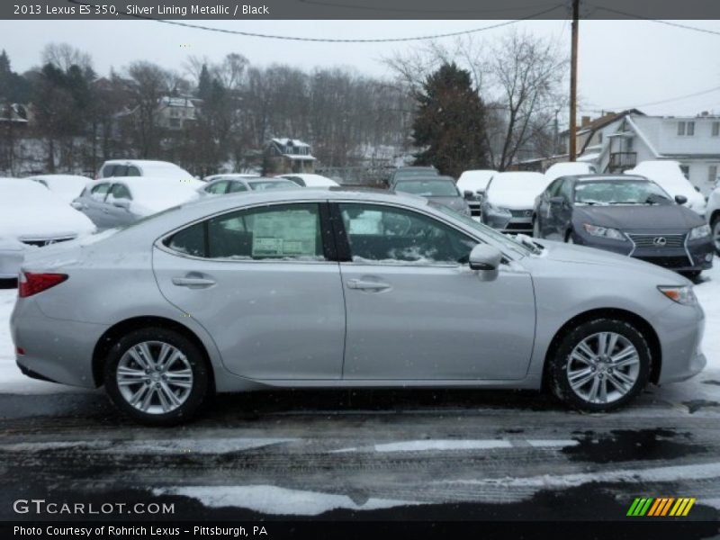 Silver Lining Metallic / Black 2013 Lexus ES 350