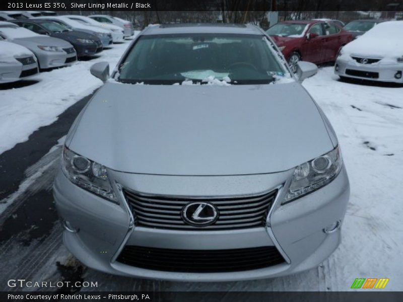 Silver Lining Metallic / Black 2013 Lexus ES 350
