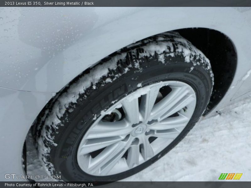 Silver Lining Metallic / Black 2013 Lexus ES 350