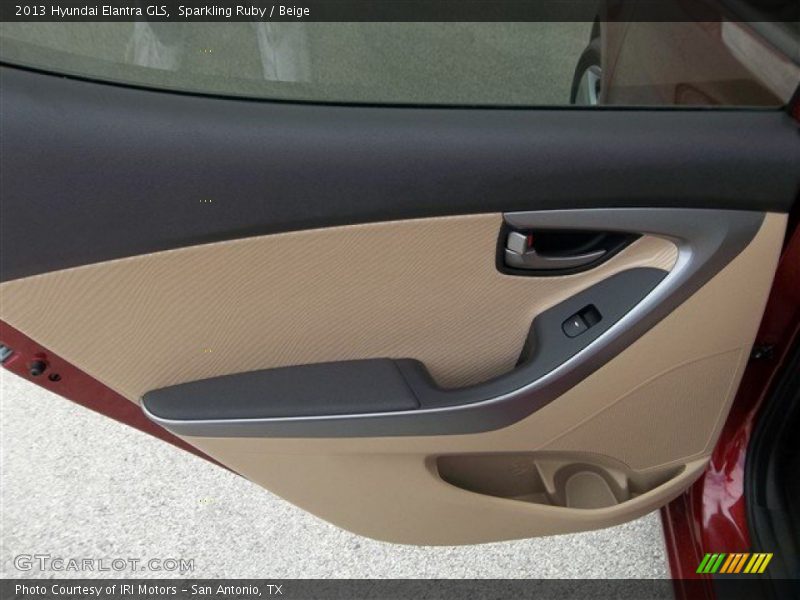 Sparkling Ruby / Beige 2013 Hyundai Elantra GLS