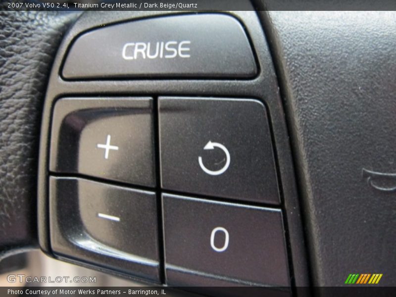 Titanium Grey Metallic / Dark Beige/Quartz 2007 Volvo V50 2.4i