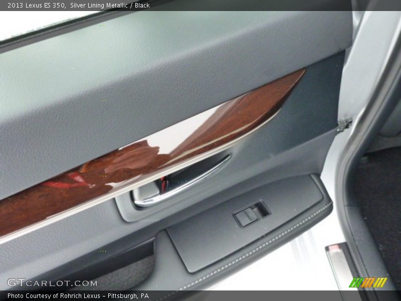 Silver Lining Metallic / Black 2013 Lexus ES 350