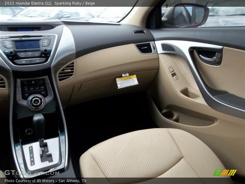 Sparkling Ruby / Beige 2013 Hyundai Elantra GLS