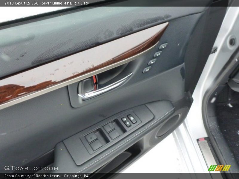 Silver Lining Metallic / Black 2013 Lexus ES 350