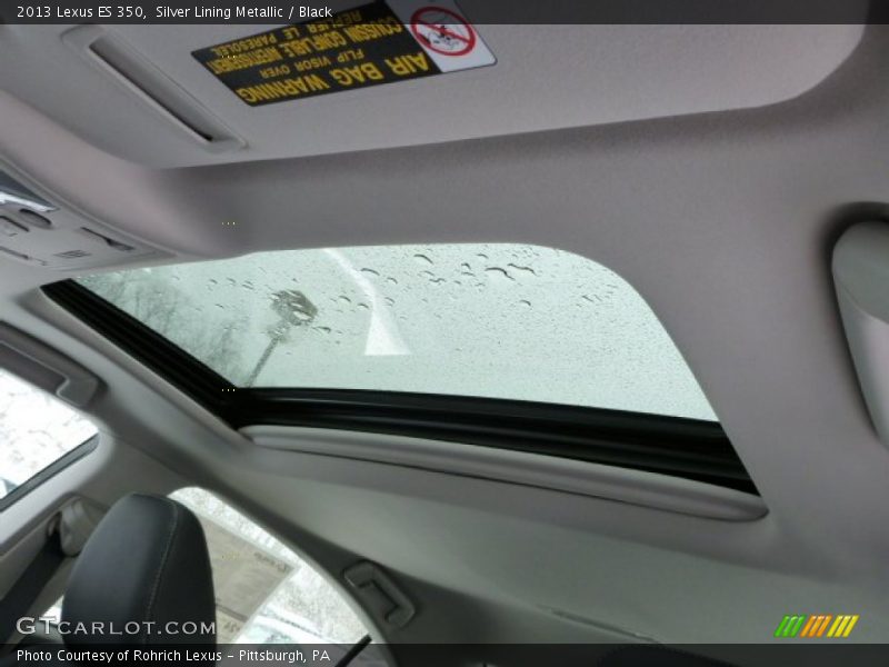 Silver Lining Metallic / Black 2013 Lexus ES 350