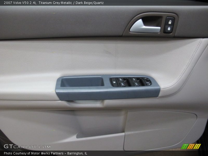 Titanium Grey Metallic / Dark Beige/Quartz 2007 Volvo V50 2.4i