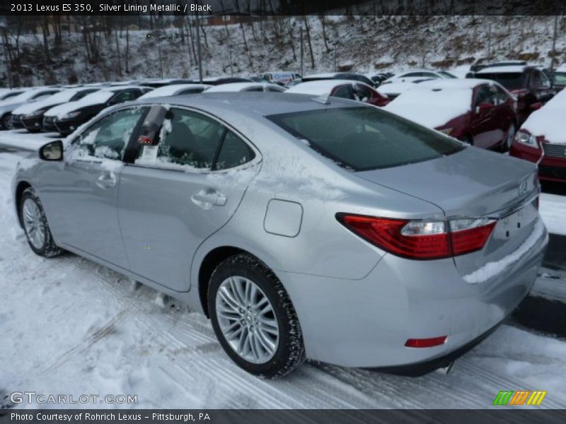 Silver Lining Metallic / Black 2013 Lexus ES 350